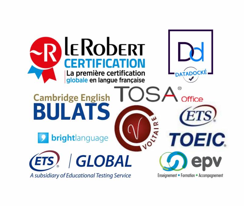 Nos certifications au Centre de formation EPV à Toulon